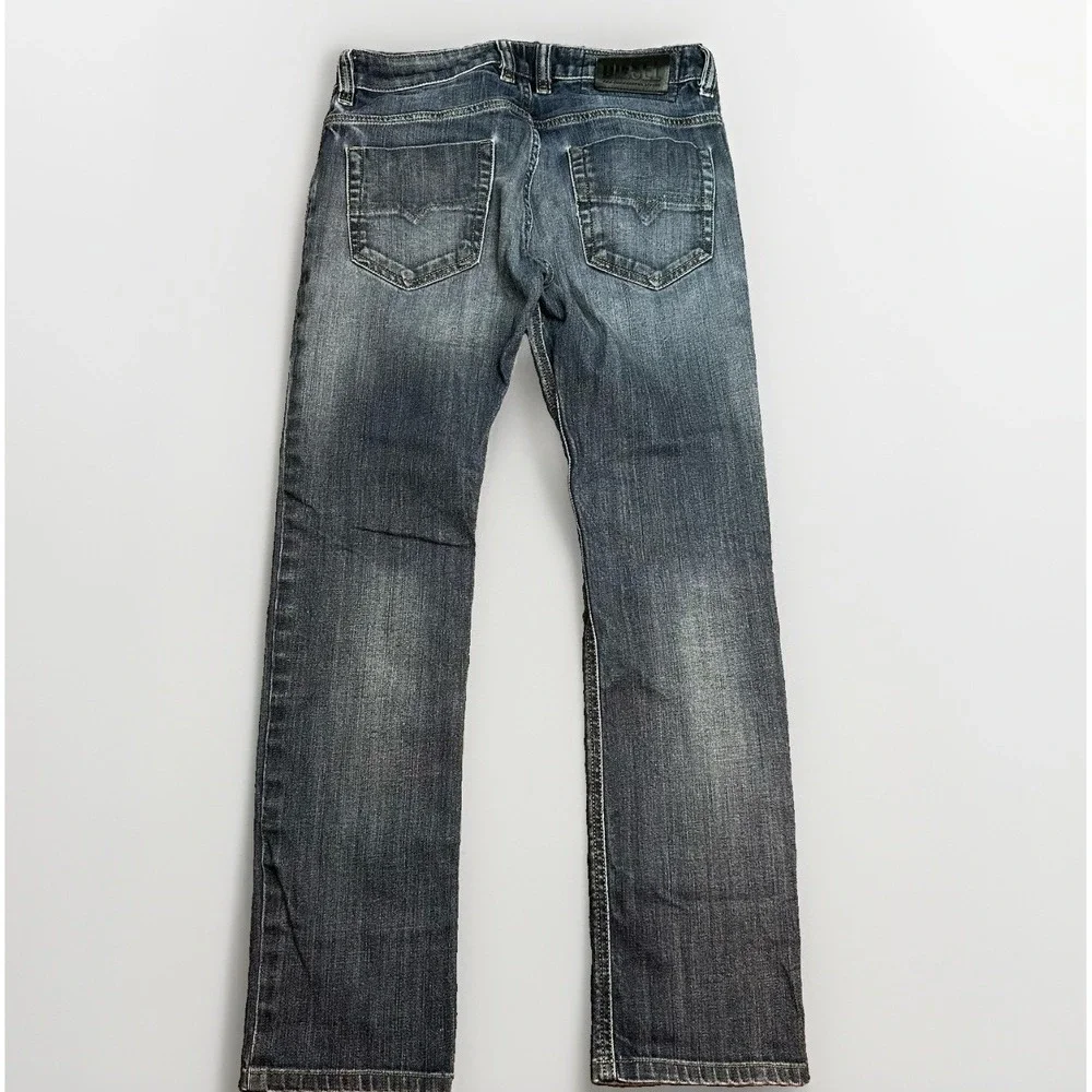 Diesel Safado Jeans Mens 30x30 Blue Slim Straight Grunge Denim Pants Wash 009EP